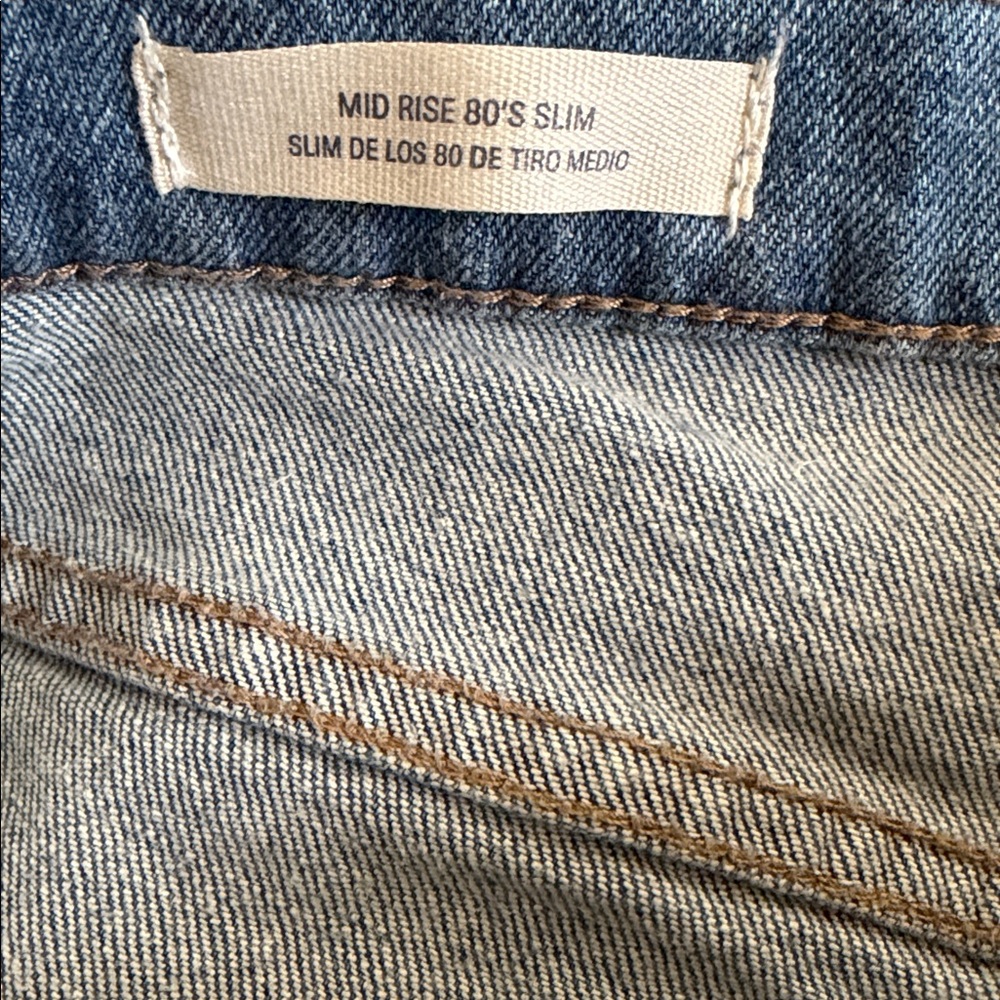 Universal Thread Mid-Rise 80s Slim Blue Denim Jeans Size 6 NWT - Picture 4 of 6